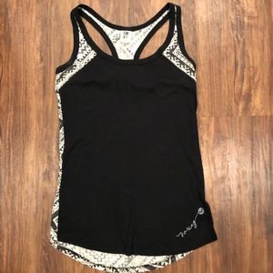 XS Black and White ROXY Tank Top